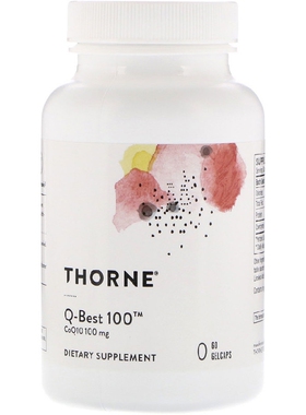 美国品牌Thorne Research 优质转辅Q10(Q-Best100) 心脏保养 60粒