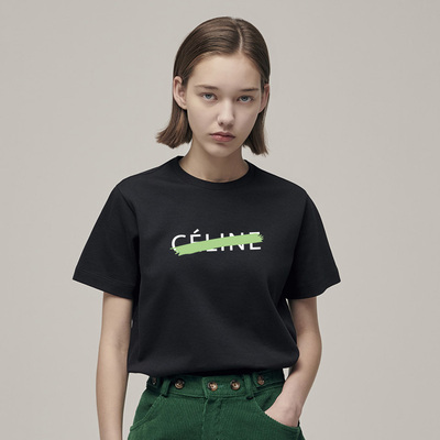 短袖通勤正常字母印花