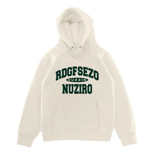 oversize连帽加绒卫衣女秋冬季 复古hiphop外套 小众设计高级感美式