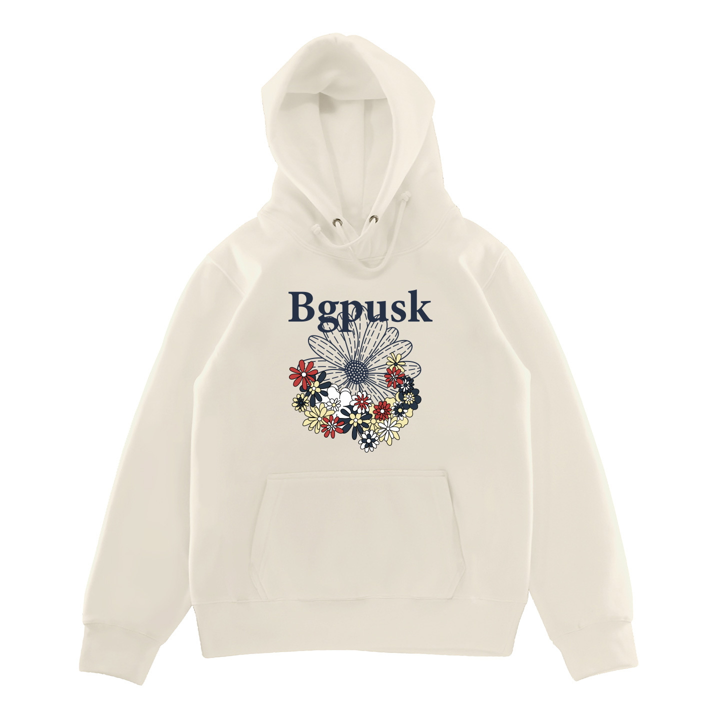 BGPUSK雏菊系列美式复古正肩连帽卫衣女秋冬2025新款独特上衣外套