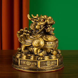 貔貅摆件黄铜家居客厅招财店铺办公室纯铜装 饰厂家直销