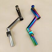 钓箱拐角炮台支架炫彩彩色不锈钢防转炮台架金属架杆竞技钓箱配件