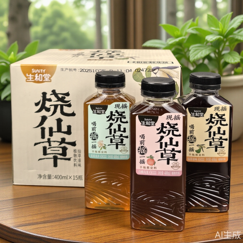 生和堂烧仙草植物饮料400ml瓶