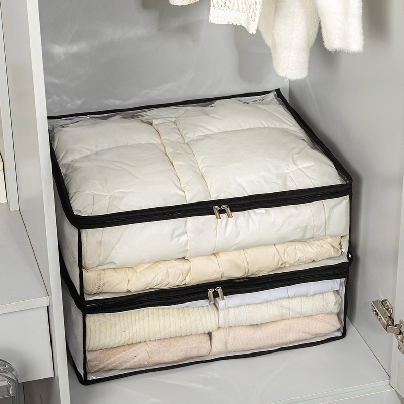 透明衣物收纳袋装衣服家用大容量整理袋衣物被子收纳袋衣柜储物袋,收纳整理,衣物收纳袋,淘宝优惠券,粉丝福利购,淘宝优惠卷