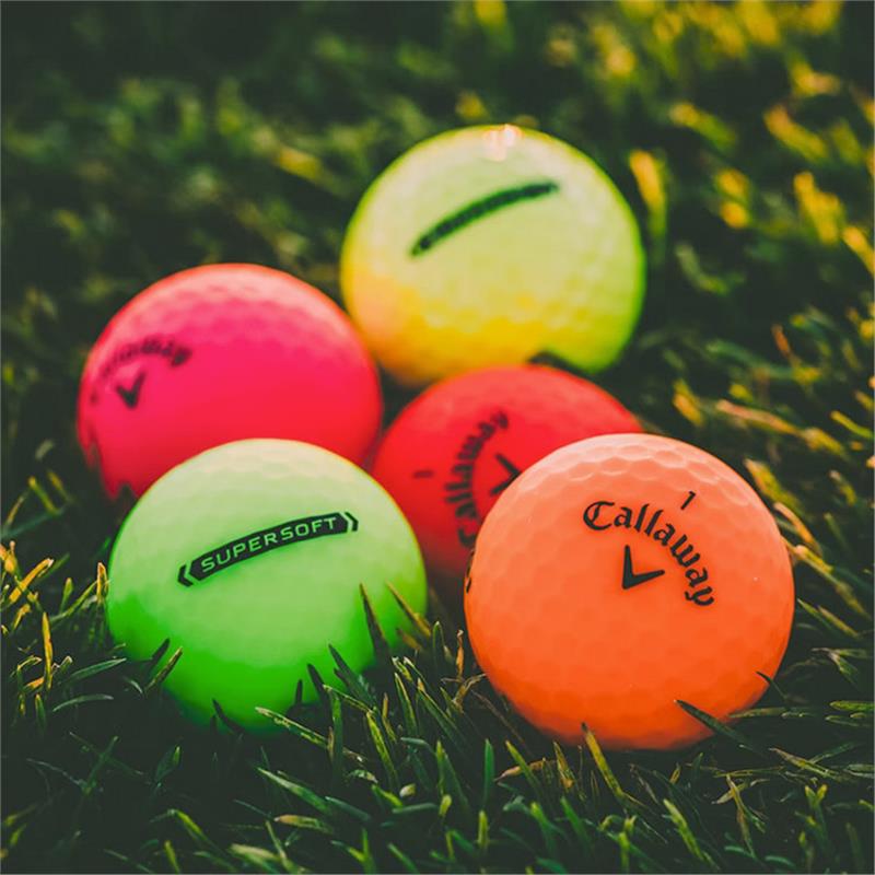 Callaway Supersoft卡拉威超软三轨道瞄准球石墨烯高尔夫球彩色球