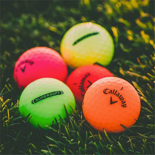 Callaway Supersoft卡拉威超软三轨道瞄准球石墨烯高尔夫球彩色球