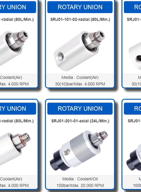 SKT SRJ01-202-51 SBSC-12/16/20 空心滚珠丝杠冷却油旋转接头
