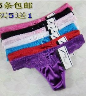 伪娘变装妩媚风丁字裤买5包邮送1
