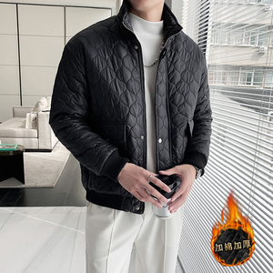轻熟风纯色绗线立领修身加衣外套B297-2830-P128控168图片