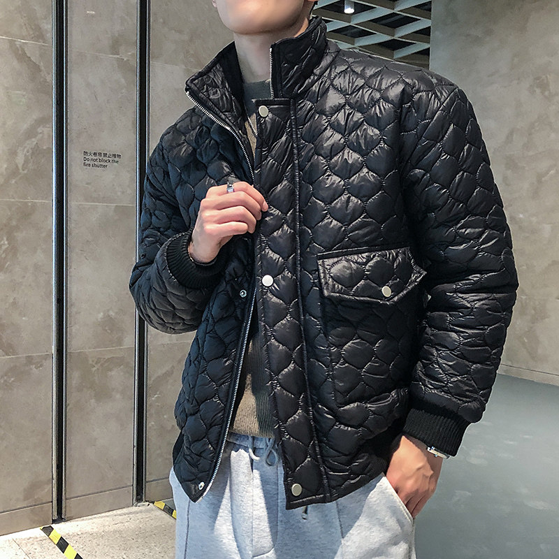 社会风新风格纯色立领宽松棉衣B297-2830-P128控168，男装棉衣，电商B297