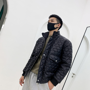 社会风新风格纯色立领宽松棉衣潮男B297-2830-P128控168图片