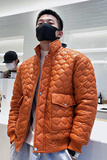 社会风新风格纯色立领宽松棉衣棉服B297-2830-P128控168，男装棉衣，电商B297