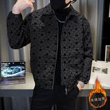 社会轻奢提花暗纹立体超声棉加厚棉衣痞帅B297-1811-P130，男装棉衣，电商B297