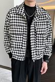 轻熟风春装千鸟格休闲通勤流行长袖夹克上衣B297-1803-P115控158，男装夹克，电商B297