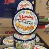 Danisa皇冠曲奇铁罐礼盒进口休闲零食品节日礼物饼干