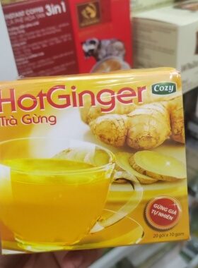 越南姜茶Tra Gung Hoa Tan Hot Ginger Cozy Cay Ngot 20条x10克