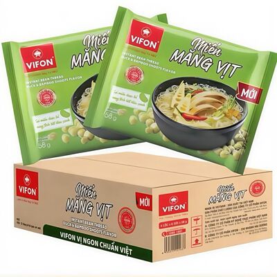 越南 Vifon Mien mang vit 鸡肉味细粉丝冲泡早餐免煮好吃24包箱
