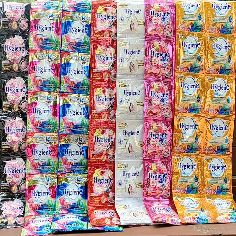 泰国进口hygiene柔顺剂衣物护理液柔软防静电持久留香20ml包