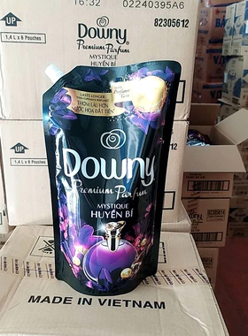 越南进口当妮Downy衣物柔顺护理剂悠密香水味持久香紫色1350g袋装