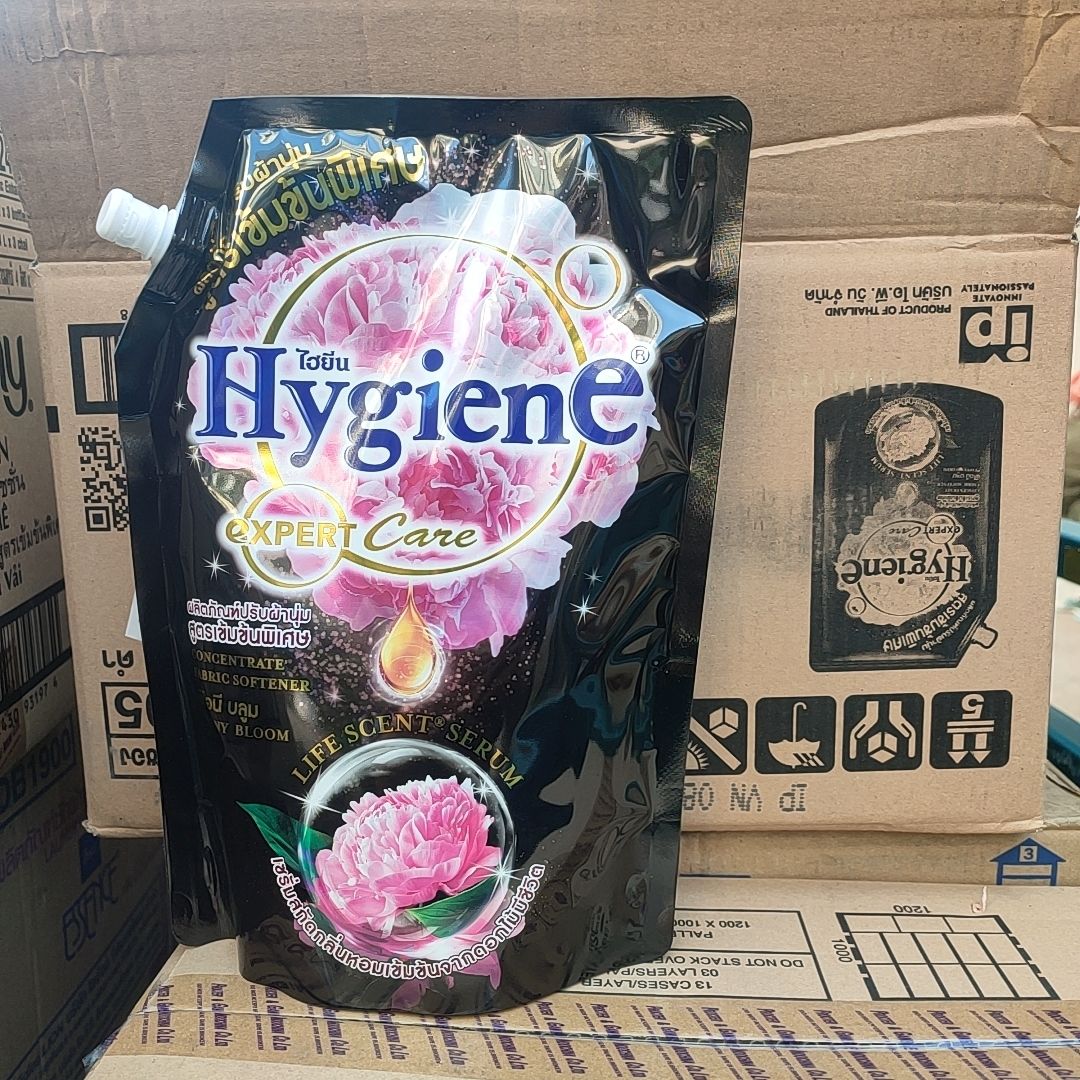 泰国Hygiene浓香柔顺剂护理液香味持久抗静电1100ml芍药香