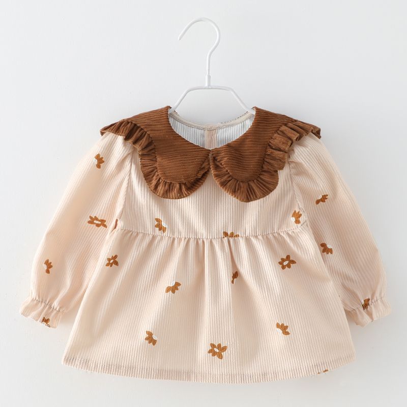 婴儿长袖春秋韩版围裙宝宝吃饭防水罩衣儿童新款外穿防脏反穿衣