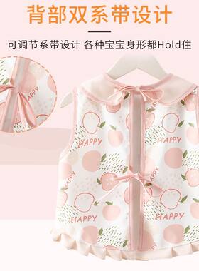 儿童罩衣无袖背心式夏季防水防脏春夏薄款男孩女孩吃饭围兜1到4岁