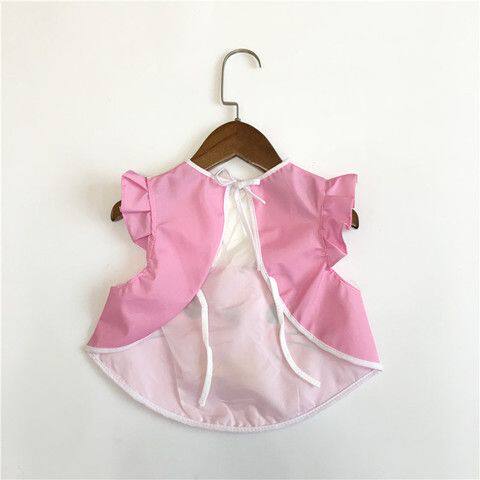 儿童围裙纯棉防水宝宝围兜罩衣婴儿无袖吃饭小孩背心式画画反穿衣