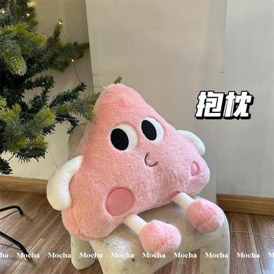 可爱芝士奶酪抱枕毛绒玩具