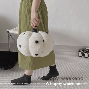 ins网红韩国南瓜公仔毛绒玩具沙发抱枕床上陪睡大号娃娃送礼物女