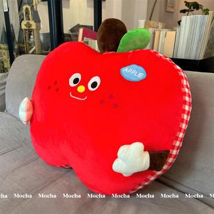可爱苹果抱枕女生睡觉飘窗榻榻米靠垫宿舍沙发办公室护腰座椅靠枕