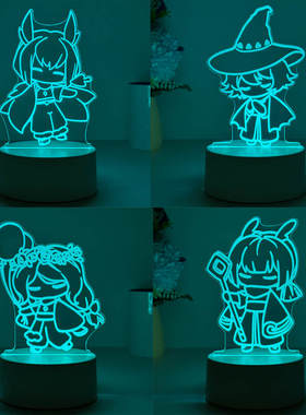 光遇周边小夜灯白鸟巫师虚荣花环白枭公仔玩偶生日礼物手办小摆件