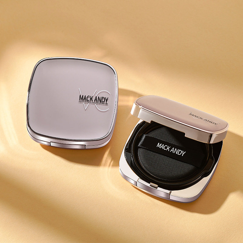 玛可安迪VC气垫霜自然轻薄透气滋润粉底液遮瑕气垫BB持妆气垫CC霜