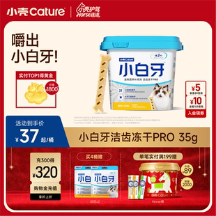 小壳小白牙pro洁齿冻干猫咪零食磨牙棒幼猫鸡肉味猫洁牙棒