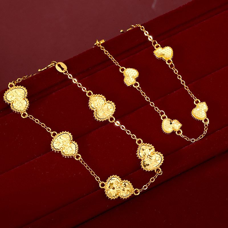 金店同款龙鳞五福碎冰冰葫芦手链