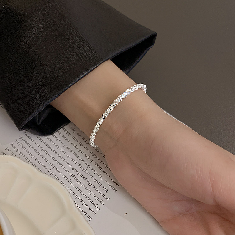 S925纯银满天星精致百搭手链