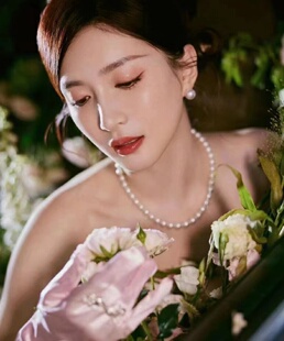 江疏影同款式珍串珠然淡水珍珠项链女串链锁骨博主女明星的心头爱