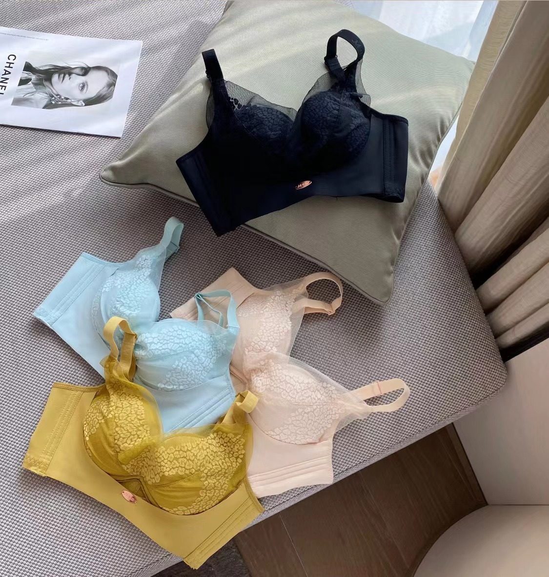 JM中脉多功能健康美胸衣无钢圈无痕内衣收副乳防下垂聚拢文胸胸罩