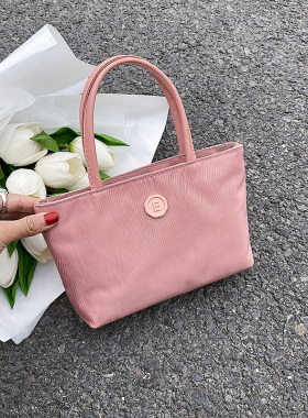 韩国小众全秀林mini尼龙迷你手提包通勤托特包斜挎女包小号手拎包