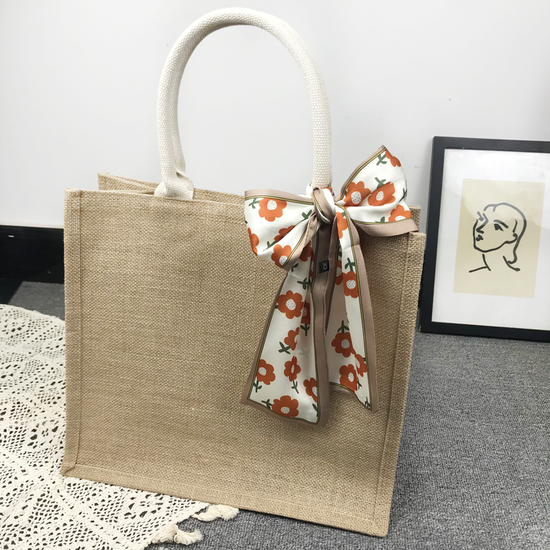 diy无印同款小红书日系黄麻袋