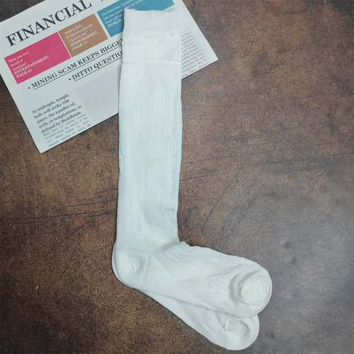夏季网眼薄款女针织堆堆长筒袜