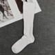 出口原单 品质很高白色袜子偶有小脏长筒运动袜男女款 跑步袜高筒