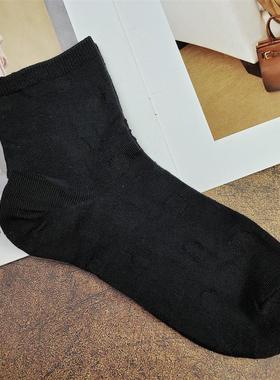 女汉子外贸袜 春秋中筒纯棉波点袜子四季可穿女棉袜 性价比高