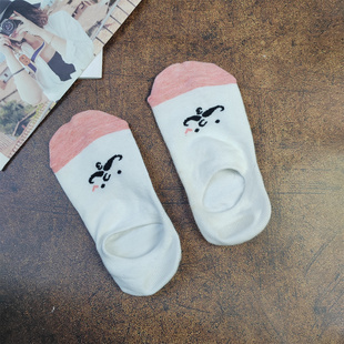 实惠袜子女韩版 透气隐形袜浅口船袜可爱女士袜子 卡通短袜女夏季