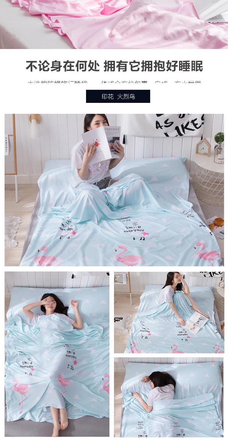 Đi du lịch ở khách sạn túi ngủ siêu nhẹ Người lớn không bông cầm tay du lịch khách sạn đơn đôi tấm bẩn - Túi ngủ túi ngủ cá nhân