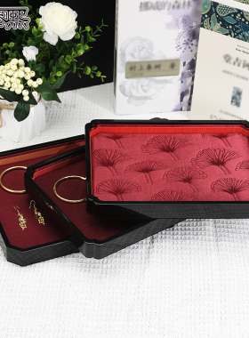 真泰熙烤漆古法黄金首饰盘老铺同款看货托盘宫廷风手镯戒指吊坠盘