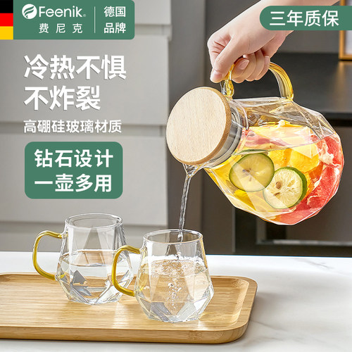德国FEENIK家用冷水壶玻璃耐高温