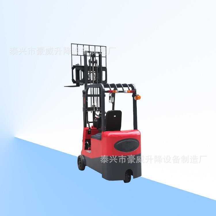 座驾式叉车2吨坐驾堆车电动升叉车车载式轮胎铲车米