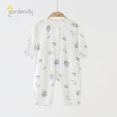 婴儿连体衣莫代尔衣服宝宝长袖 哈衣爬服新生儿空调服睡衣春夏薄款