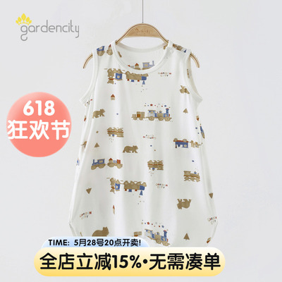 gardencity婴儿家居袍无袖夏季