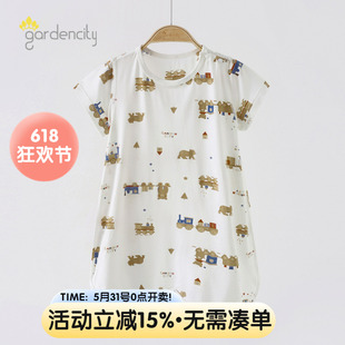 婴儿短袖睡袍空调服睡衣降温不降质！中产妈妈都在抢的空调房战袍